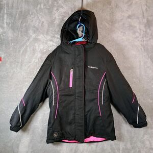 Girls 10/12 ZeroXposure Ski Snow Sled Jacket With Faux Fur Hood Good Condition